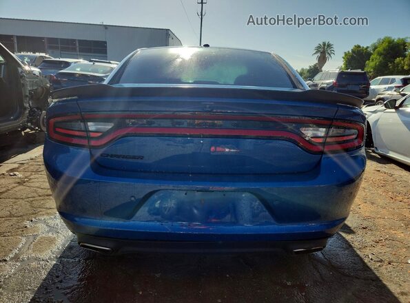 2C3CDXBG2LH249618 2020 DODGE CHARGER Blue Հետևի տեսք