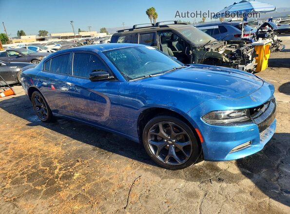 2C3CDXBG2LH249618 2020 DODGE CHARGER Blue Առջևի աջ