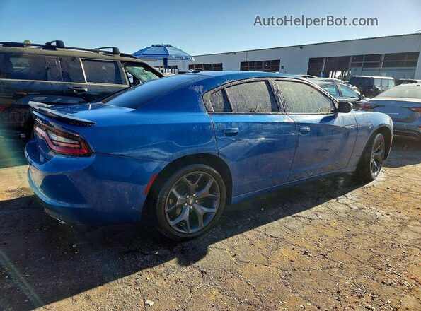 2C3CDXBG2LH249618 2020 DODGE CHARGER Blue Հետևի աջ