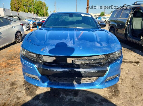 2C3CDXBG2LH249618 2020 DODGE CHARGER Blue Դիմացի տեսք