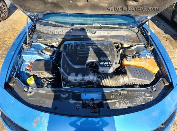 2C3CDXBG2LH249618 2020 DODGE CHARGER Blue Սալոնի հետևի տեսք