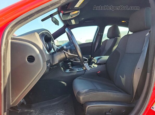 2C3CDXBG2NH258614 2022 DODGE CHARGER Красный Вид салона спереди