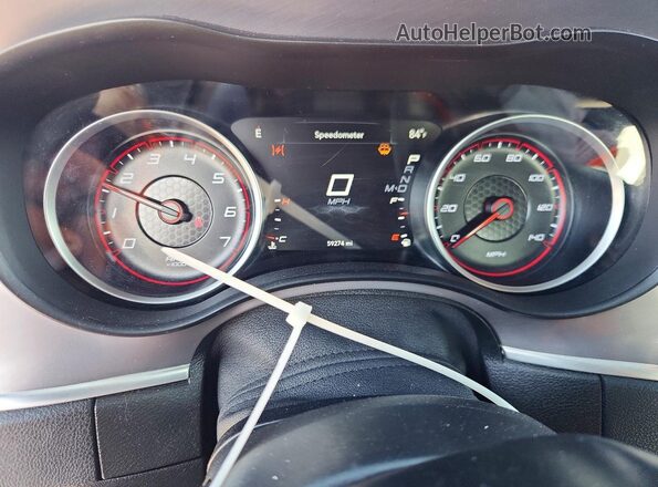 2C3CDXBG2NH258614 2022 DODGE CHARGER Красный Вид щитка приборов