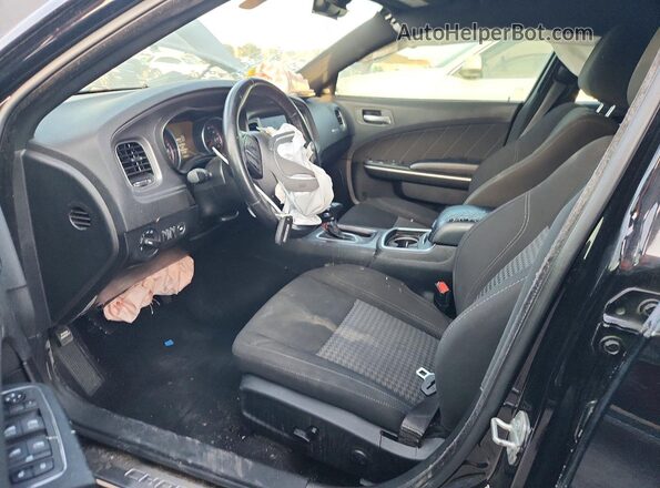 2C3CDXBG2PH651869 2023 DODGE CHARGER Black Вид салону спереду