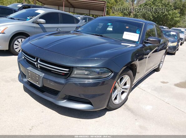 2C3CDXBG3GH115514 2016 DODGE CHARGER Black Vista tres cuartos delantera izquierda