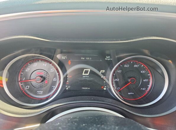 2C3CDXBG3GH298154 2016 DODGE CHARGER White Vista del cuadro de instrumentos