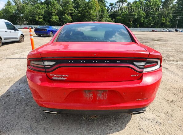 2C3CDXBG3JH291146 2018 DODGE CHARGER Красный Вид сзади
