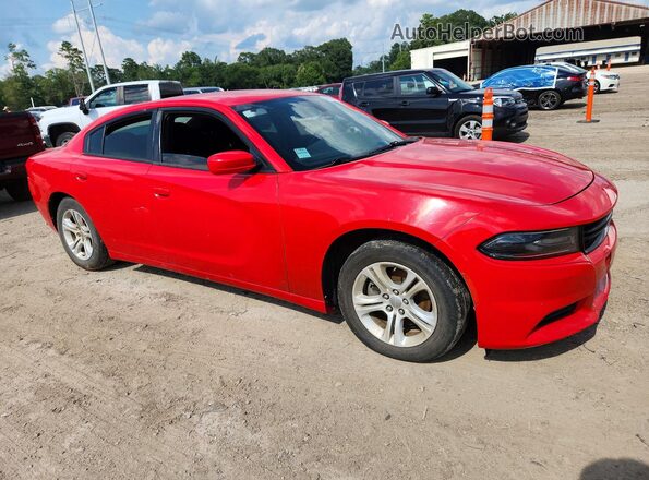 2C3CDXBG3JH291146 2018 DODGE CHARGER Красный Передняя правая четверть