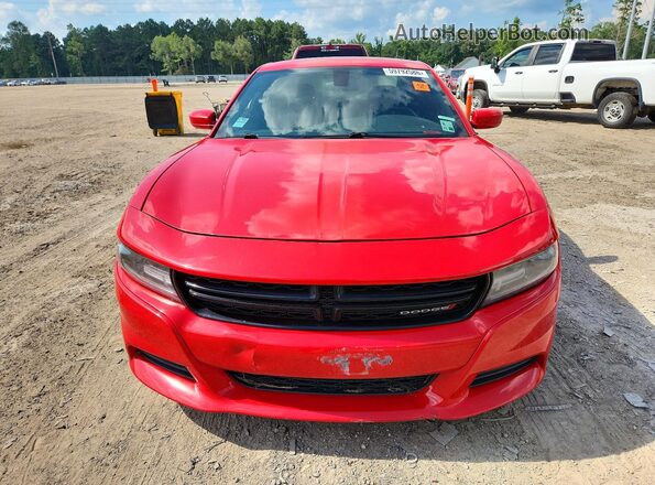 2C3CDXBG3JH291146 2018 DODGE CHARGER Красный Вид спереди