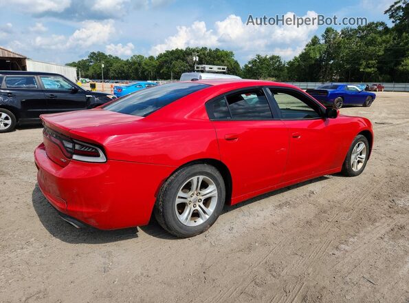 2C3CDXBG3JH291146 2018 DODGE CHARGER Красный Задняя правая четверть