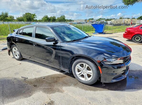 2C3CDXBG3KH546797 2019 DODGE CHARGER Black Передня права чверть