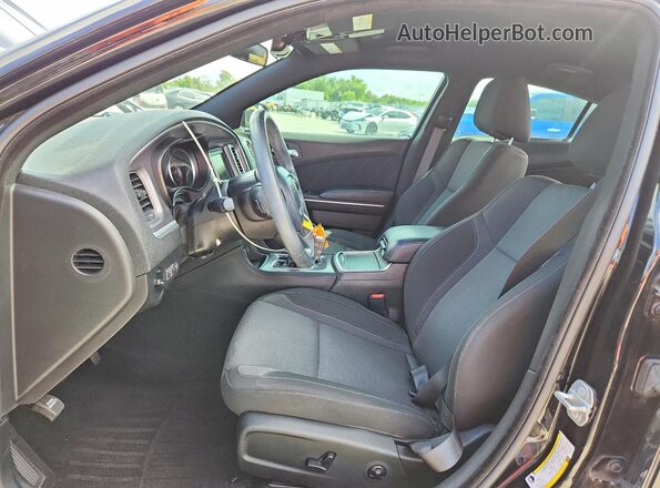 2C3CDXBG3KH546797 2019 DODGE CHARGER Black Вид салону спереду