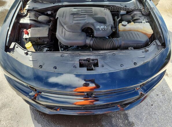 2C3CDXBG3KH546797 2019 DODGE CHARGER Black Вид задньої частини салону