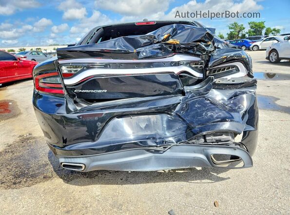 2C3CDXBG3KH546797 2019 DODGE CHARGER Black Вид ззаду
