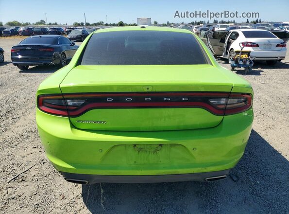 2C3CDXBG3KH650223 2019 DODGE CHARGER Green უკანა ხედი