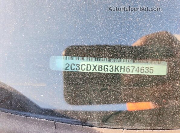 2C3CDXBG3KH674635 2019 DODGE CHARGER Black ძრავის განყოფილების ხედი