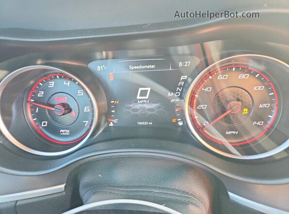 2C3CDXBG3KH674635 2019 DODGE CHARGER Black ხელსაწყოთა პანელის ხედი