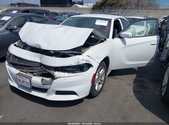 2C3CDXBG3KH725583 2019 DODGE CHARGER White Front left