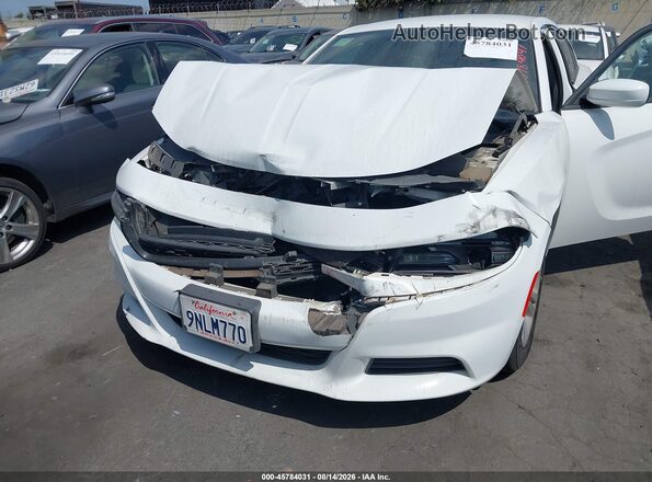 2C3CDXBG3KH725583 2019 DODGE CHARGER White Instrument cluster view
