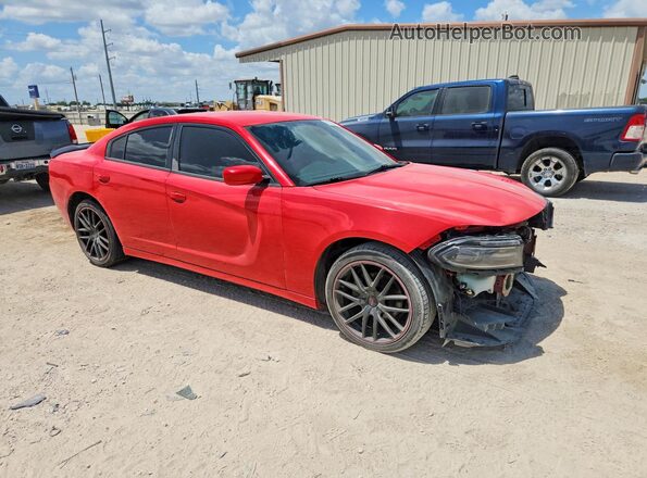2C3CDXBG3KH754453 2019 DODGE CHARGER Красный Передняя правая четверть