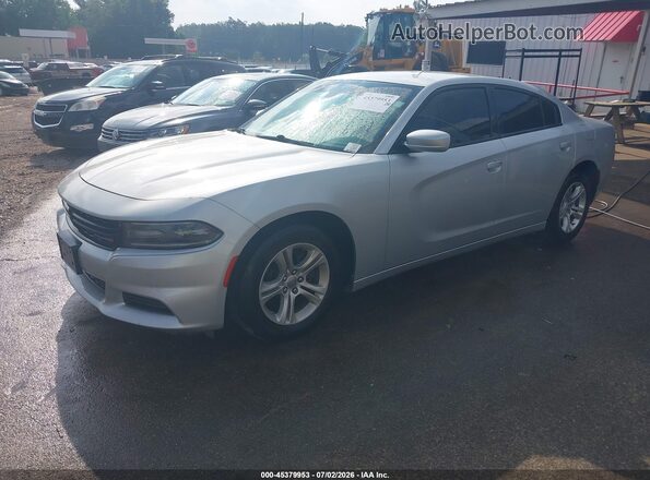 2C3CDXBG3LH100456 2020 DODGE CHARGER Gray Vista tres cuartos delantera izquierda