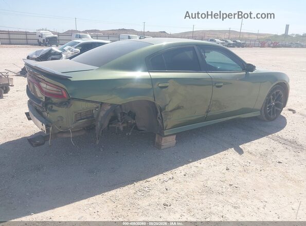 2C3CDXBG3LH101851 2020 DODGE CHARGER Green Trasero derecho