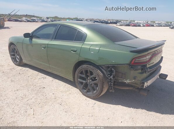 2C3CDXBG3LH101851 2020 DODGE CHARGER Green Trasero izquierdo