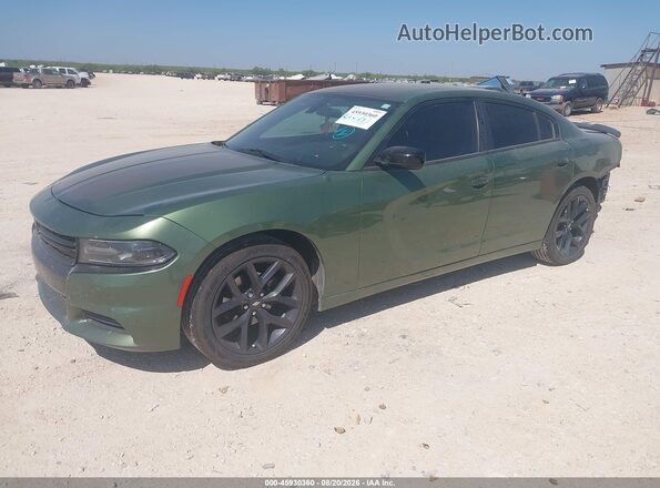 2C3CDXBG3LH101851 2020 DODGE CHARGER Green Vista tres cuartos delantera izquierda