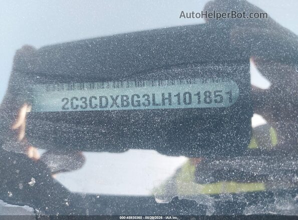2C3CDXBG3LH101851 2020 DODGE CHARGER Green Vista del compartimento del motor