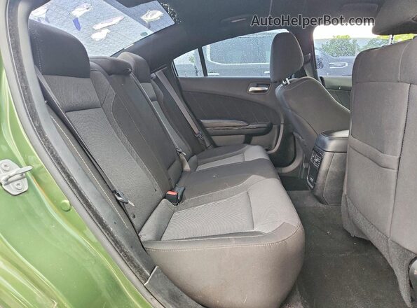 2C3CDXBG3LH158003 2020 DODGE CHARGER Green Rear seats view