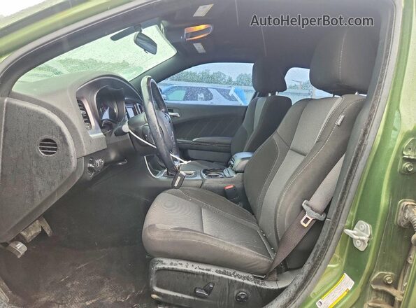 2C3CDXBG3LH158003 2020 DODGE CHARGER Green Front interior view