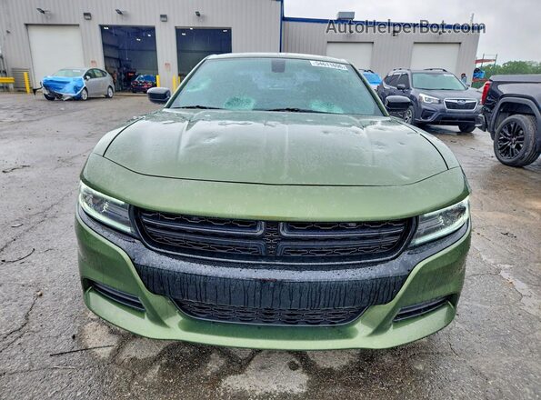 2C3CDXBG3LH158003 2020 DODGE CHARGER Green Front view