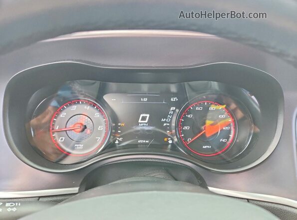 2C3CDXBG3LH158003 2020 DODGE CHARGER Green Instrument cluster view