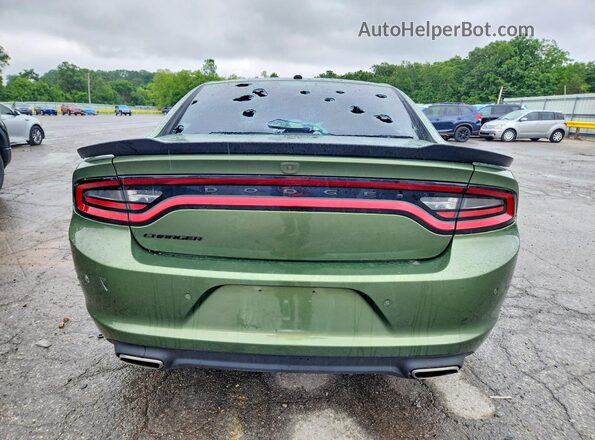 2C3CDXBG3LH158003 2020 DODGE CHARGER Green Rear view
