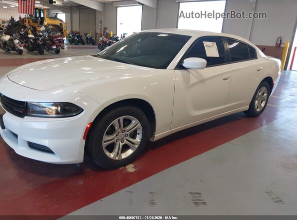 2C3CDXBG3LH188425 2020 DODGE CHARGER White Widok zestawu wskaźników