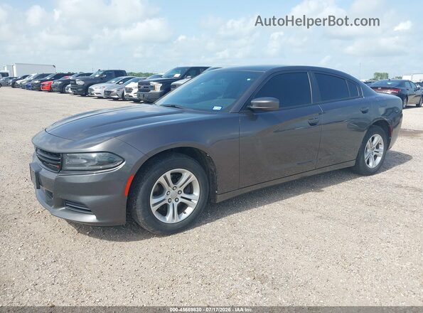 2C3CDXBG3LH190157 2020 DODGE CHARGER Серый Передняя левая четверть
