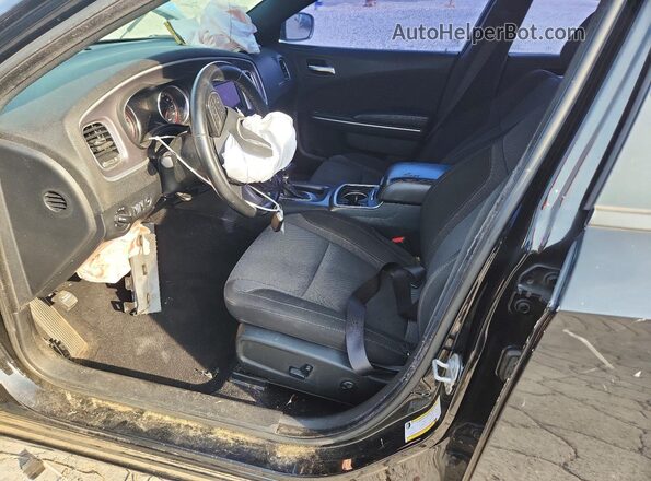 2C3CDXBG3LH229622 2020 DODGE CHARGER Черный Вид салона спереди