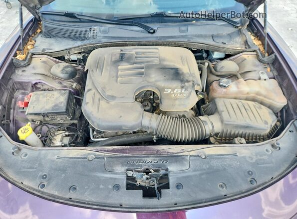 2C3CDXBG3MH561514 2021 DODGE CHARGER Purple Rear interior view