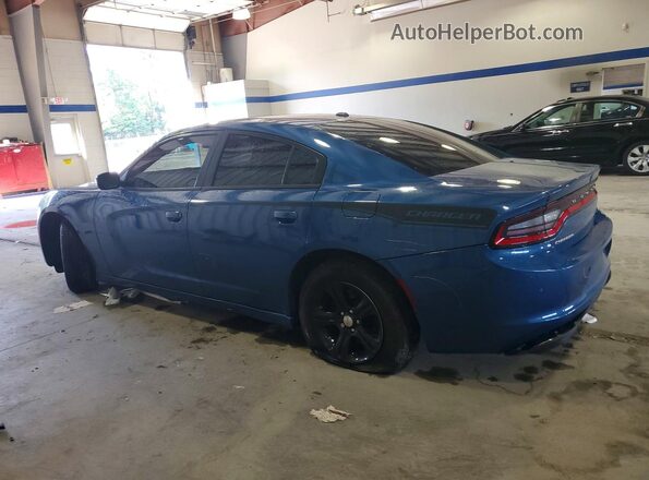 2C3CDXBG3MH678896 2021 DODGE CHARGER Blue Trasero izquierdo