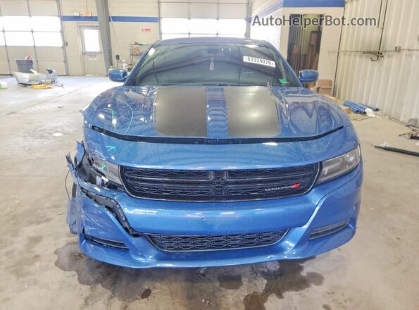 2C3CDXBG3MH678896 2021 DODGE CHARGER Blue Vista frontal