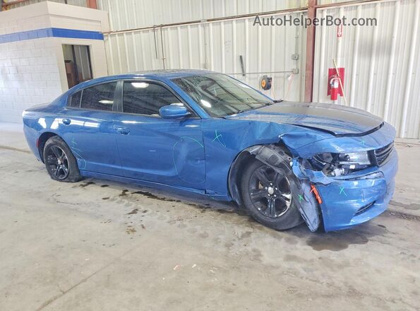 2C3CDXBG3MH678896 2021 DODGE CHARGER Blue Delantero derecho