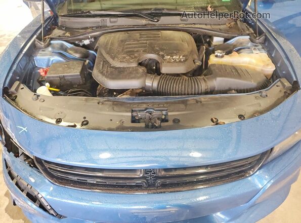 2C3CDXBG3MH678896 2021 DODGE CHARGER Blue Vista interior trasera