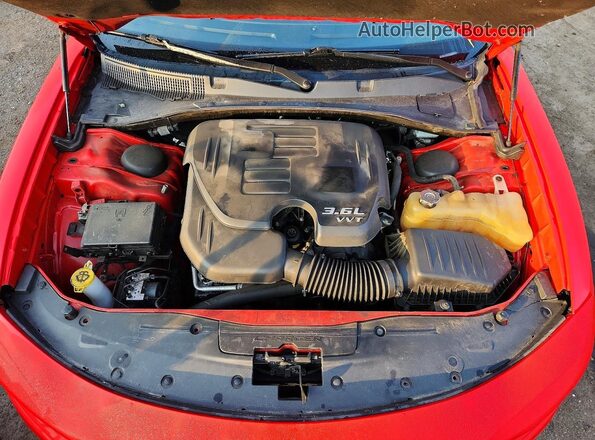 2C3CDXBG3NH137946 2022 DODGE CHARGER Красный Вид задней части салона