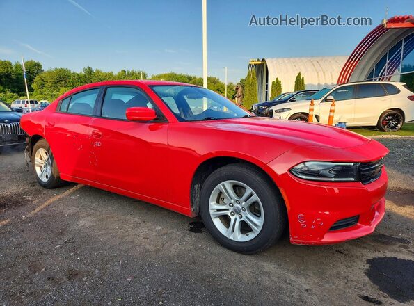 2C3CDXBG3NH137946 2022 DODGE CHARGER Красный Передняя правая четверть