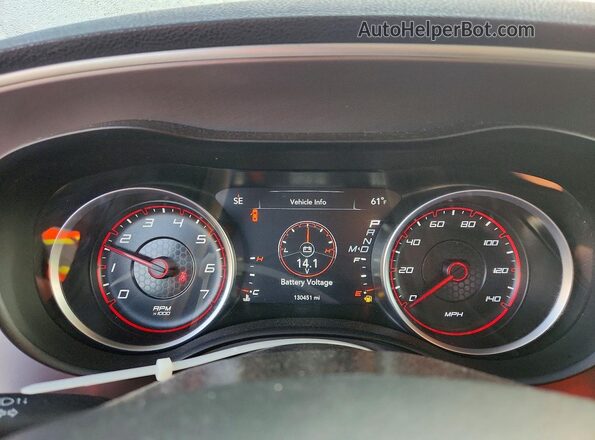 2C3CDXBG3NH137946 2022 DODGE CHARGER Красный Вид щитка приборов