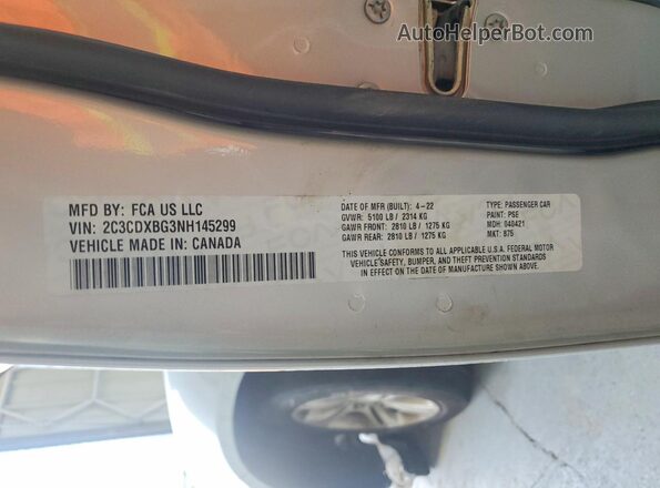 2C3CDXBG3NH145299 2022 DODGE CHARGER Серебряный Вид подкапотного пространства