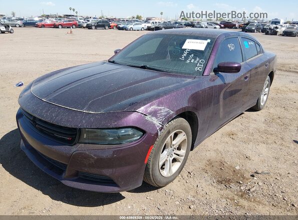 2C3CDXBG3NH157680 2022 DODGE CHARGER Фиолетовый Вид спереди