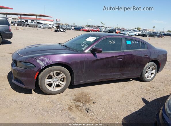 2C3CDXBG3NH157680 2022 DODGE CHARGER Фиолетовый Вид задней части салона