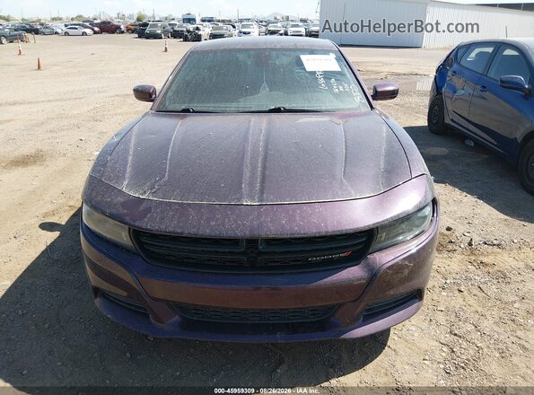 2C3CDXBG3NH157680 2022 DODGE CHARGER Фиолетовый Вид панели приборов