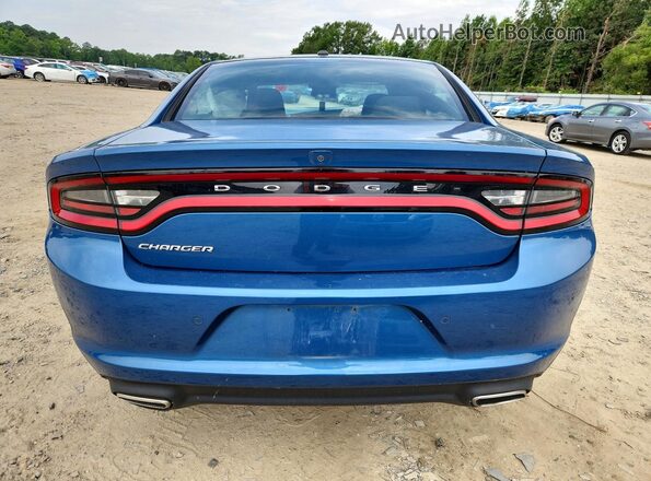 2C3CDXBG3NH259013 2022 DODGE CHARGER Синий Вид сзади
